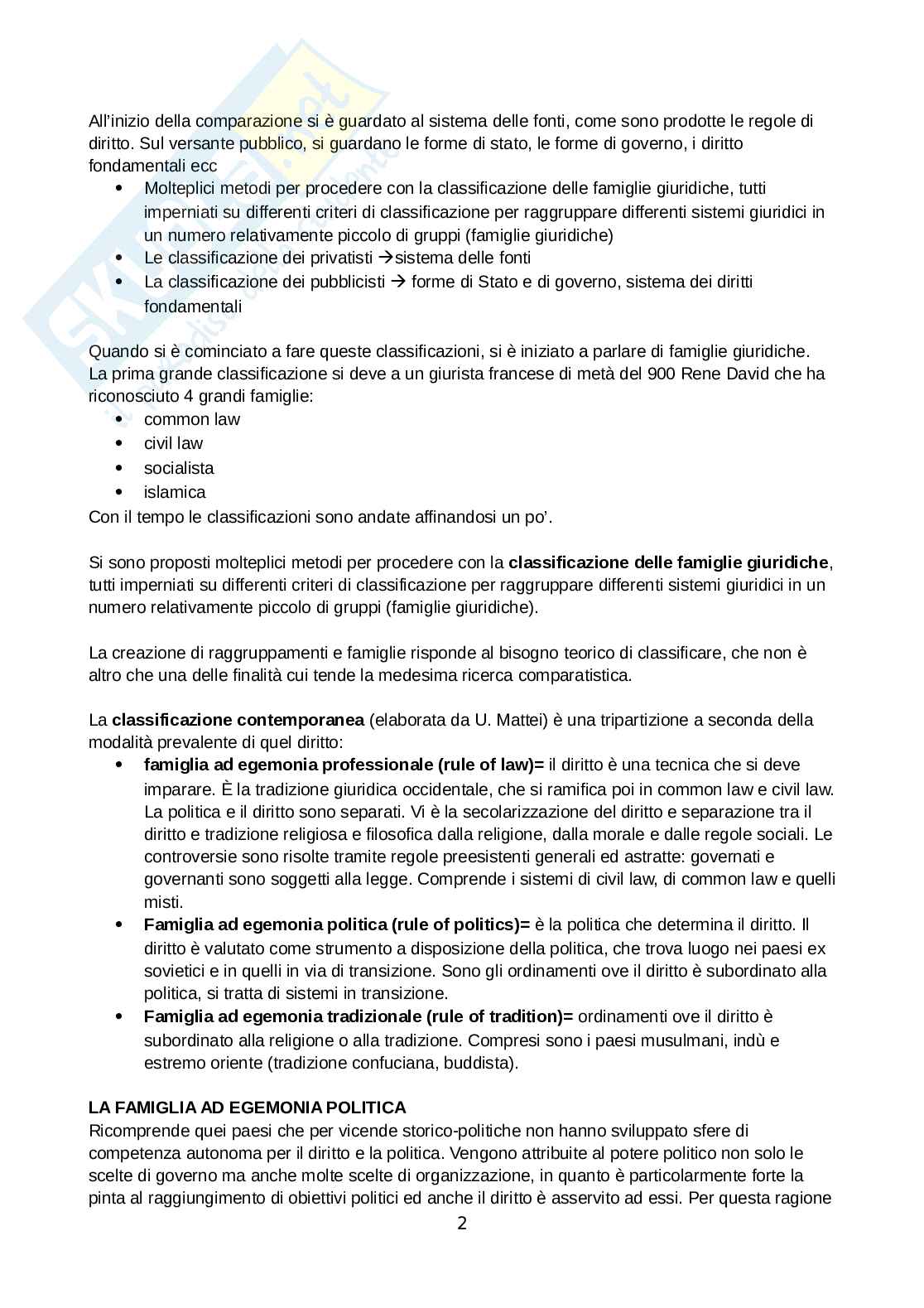 Diritto pubblico comparato - preparazione esame Pag. 2