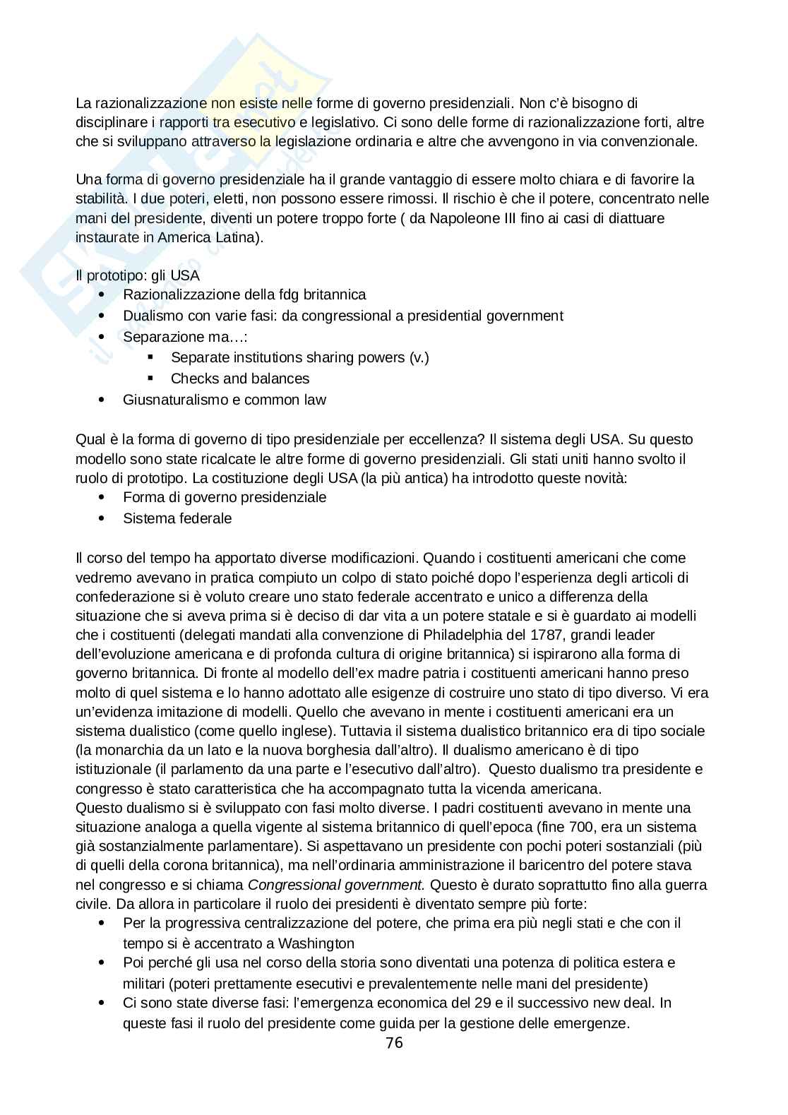 Diritto pubblico comparato - preparazione esame Pag. 76