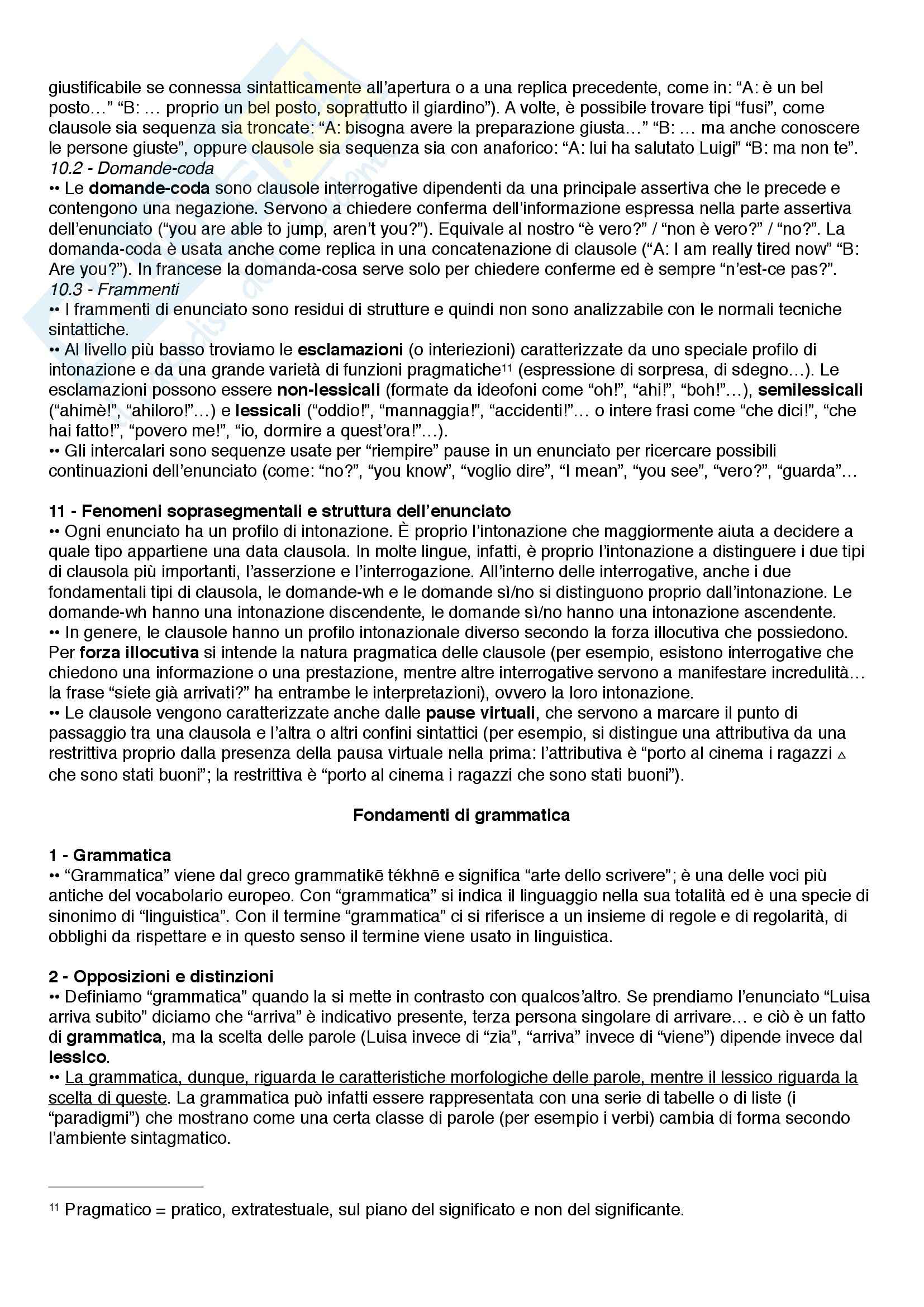 Riassunto esame Linguistica, prof. Catricalà, libro consigliato Nuovi fondamenti di linguistica, Simone Pag. 31