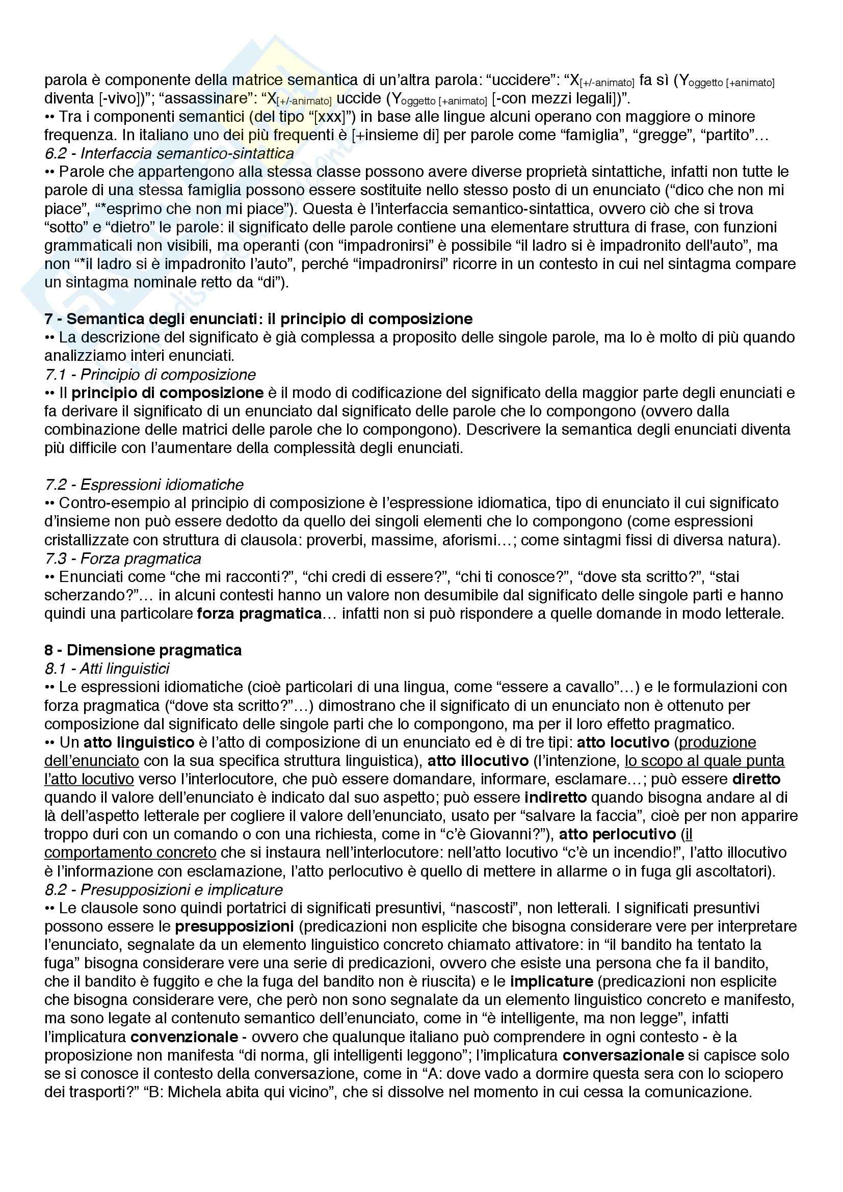 Riassunto esame Linguistica, prof. Catricalà, libro consigliato Nuovi fondamenti di linguistica, Simone Pag. 51