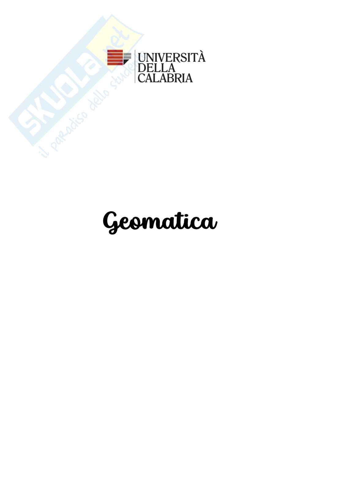 Argomenti di Geomatica Pag. 1