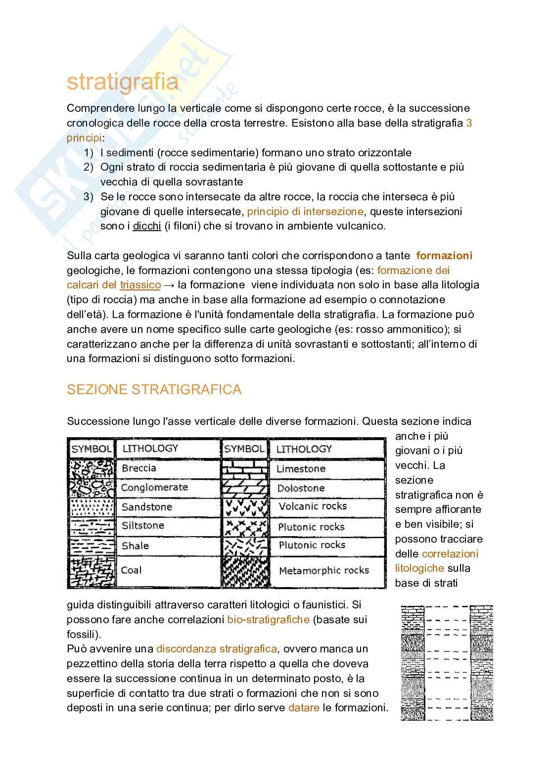 Stratigrafia Pag. 1