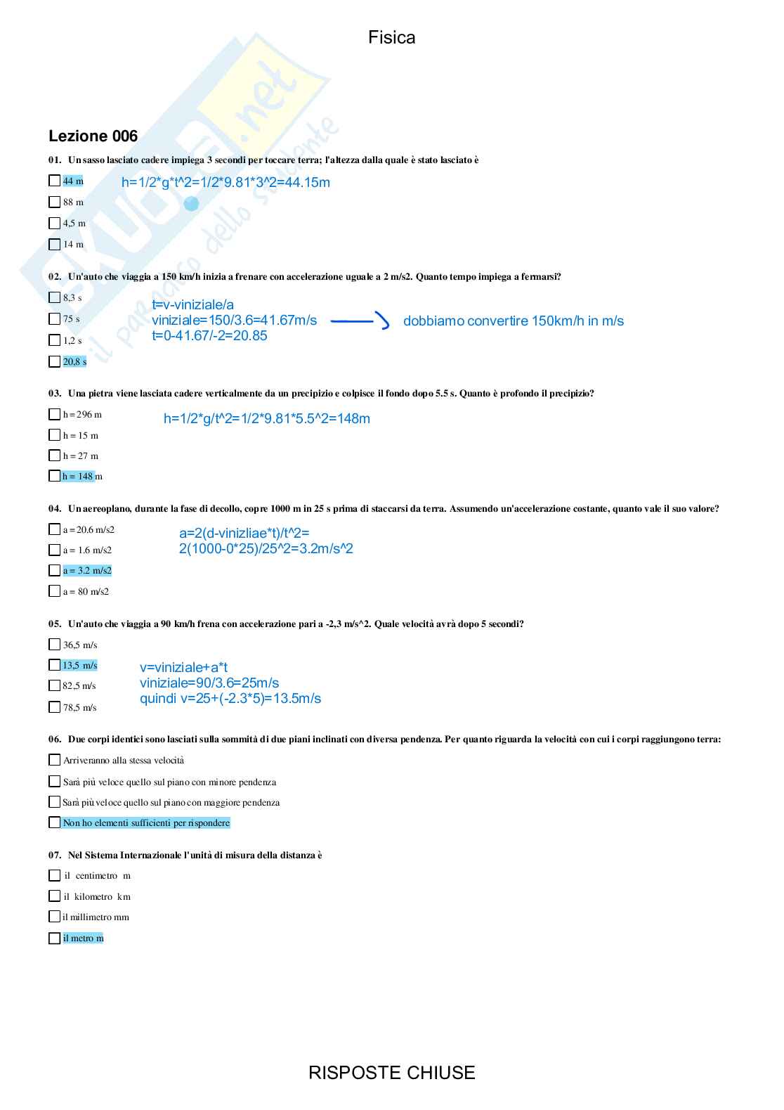 Fisica - Paniere compilato Pag. 11