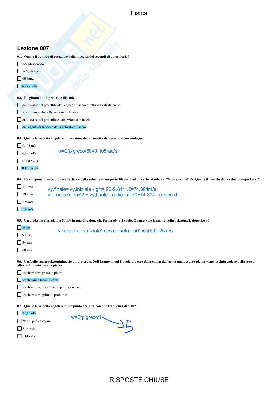 Fisica - Paniere compilato Pag. 16