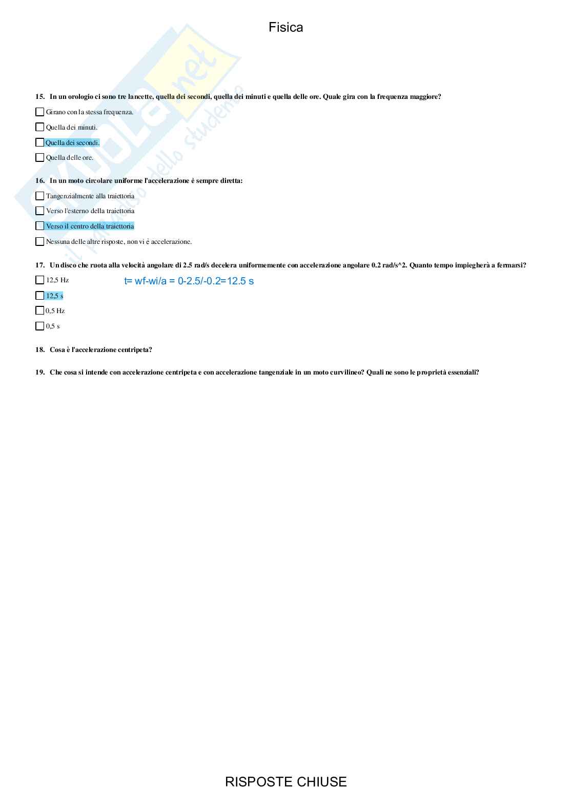 Fisica - Paniere compilato Pag. 21