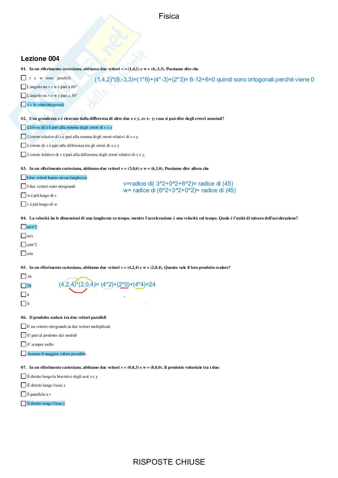Fisica - Paniere compilato Pag. 6