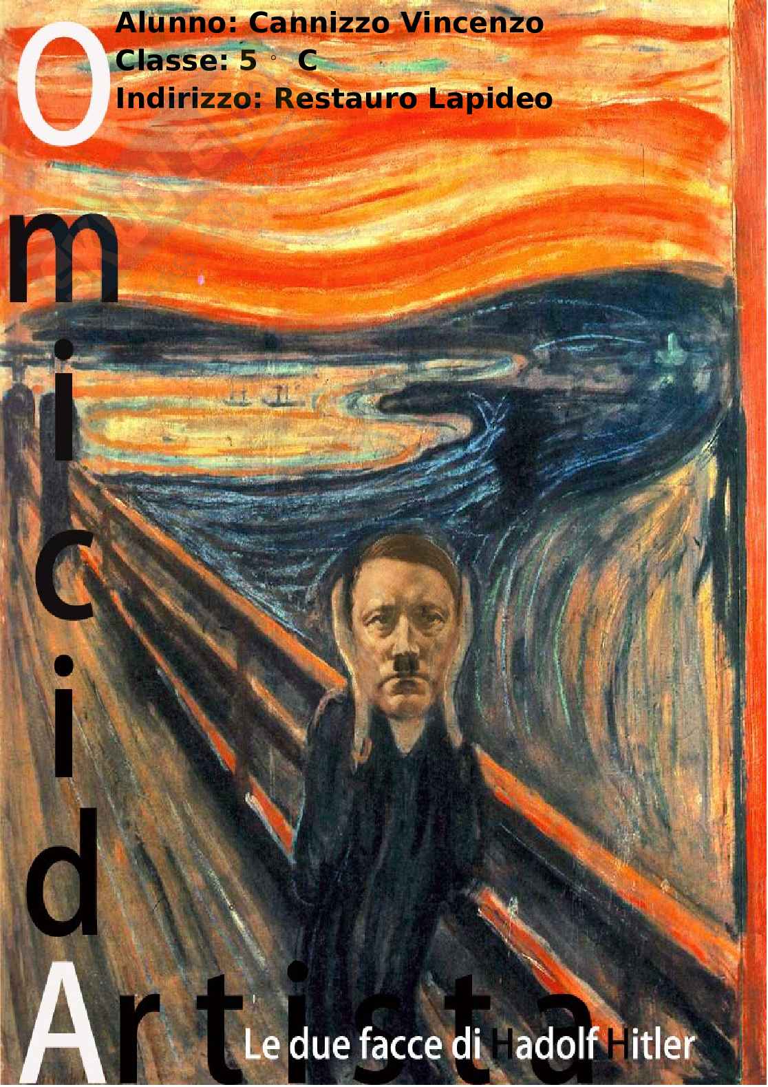 Omicida Artista Le Due Facce Di Adolf Hitler Tesina Per Liceo Artistico