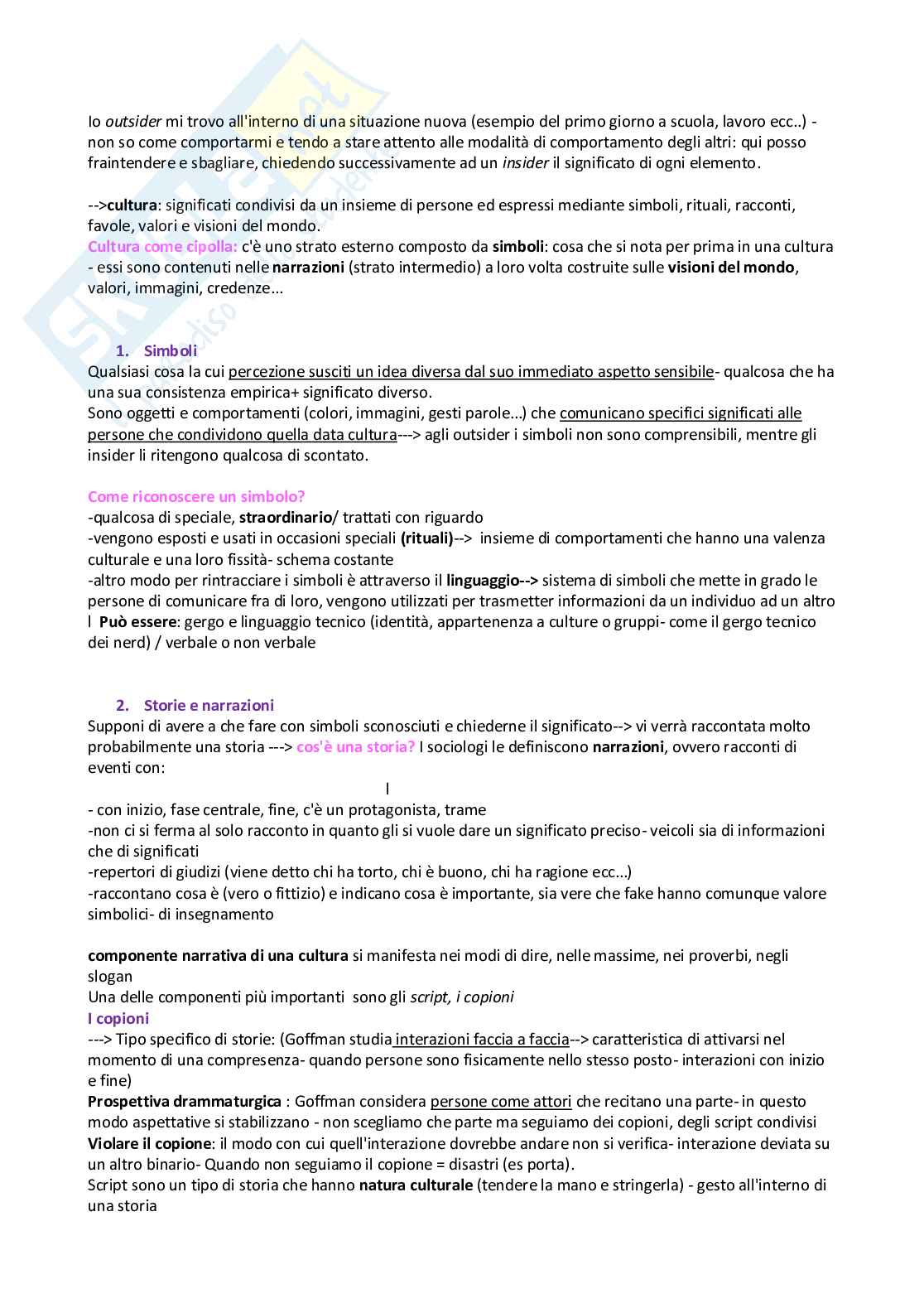 Riassunto esame Sociologia, Prof. Arnaldi Simone, libro consigliato La sociologia in azione, Hachen Pag. 11