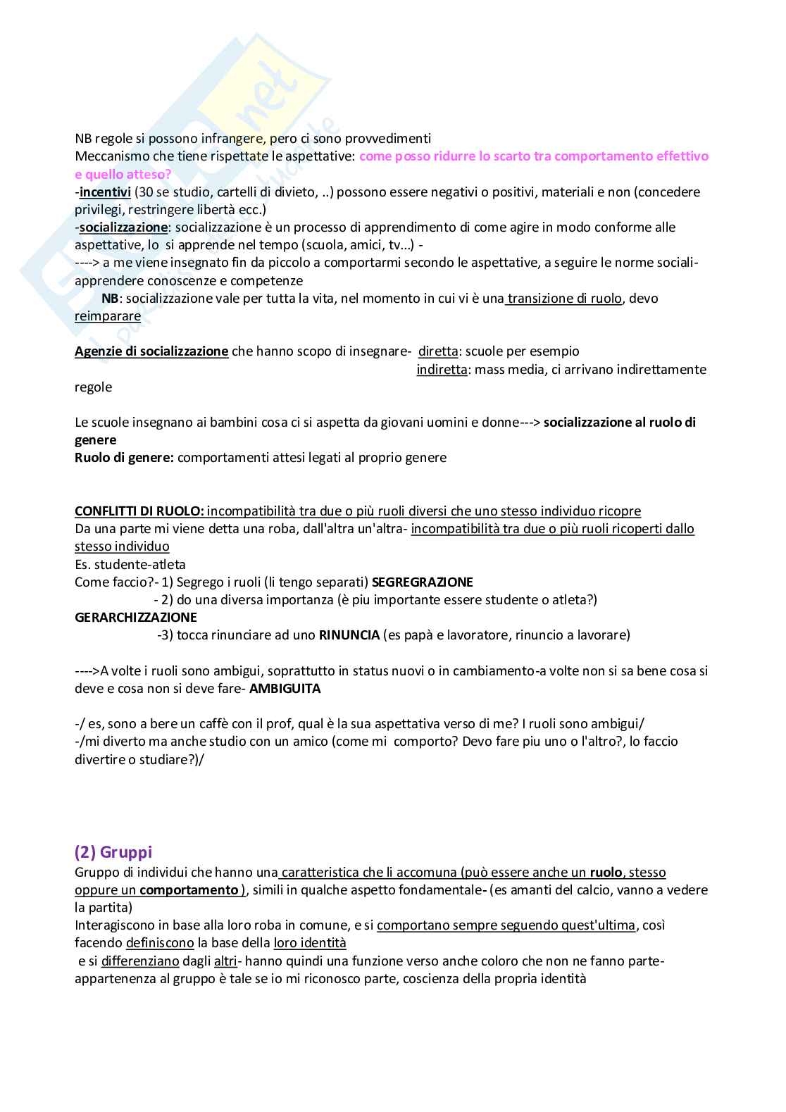 Riassunto esame Sociologia, Prof. Arnaldi Simone, libro consigliato La sociologia in azione, Hachen Pag. 2