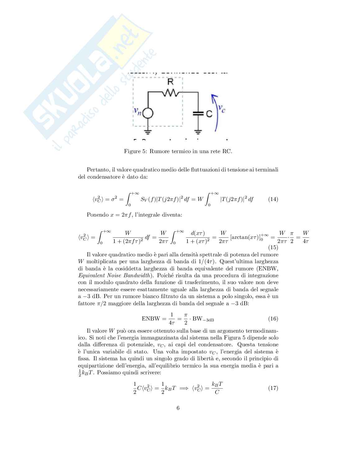 Intorduzione al rumore elettronico Pag. 6