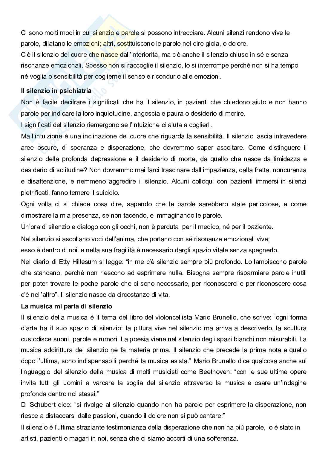 Riassunto esame Etica della formazione, Prof. Fadini Ubaldo, libro consigliato I grandi pensieri vengono dal cuore, Borgna Pag. 6