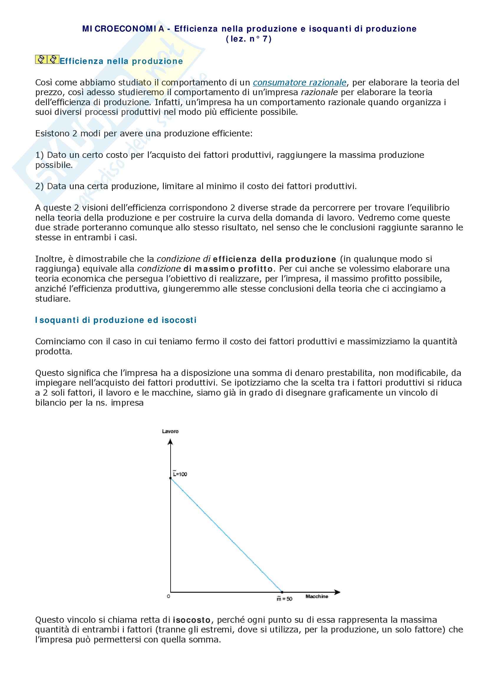 Microeconomia - Appunti Pag. 1