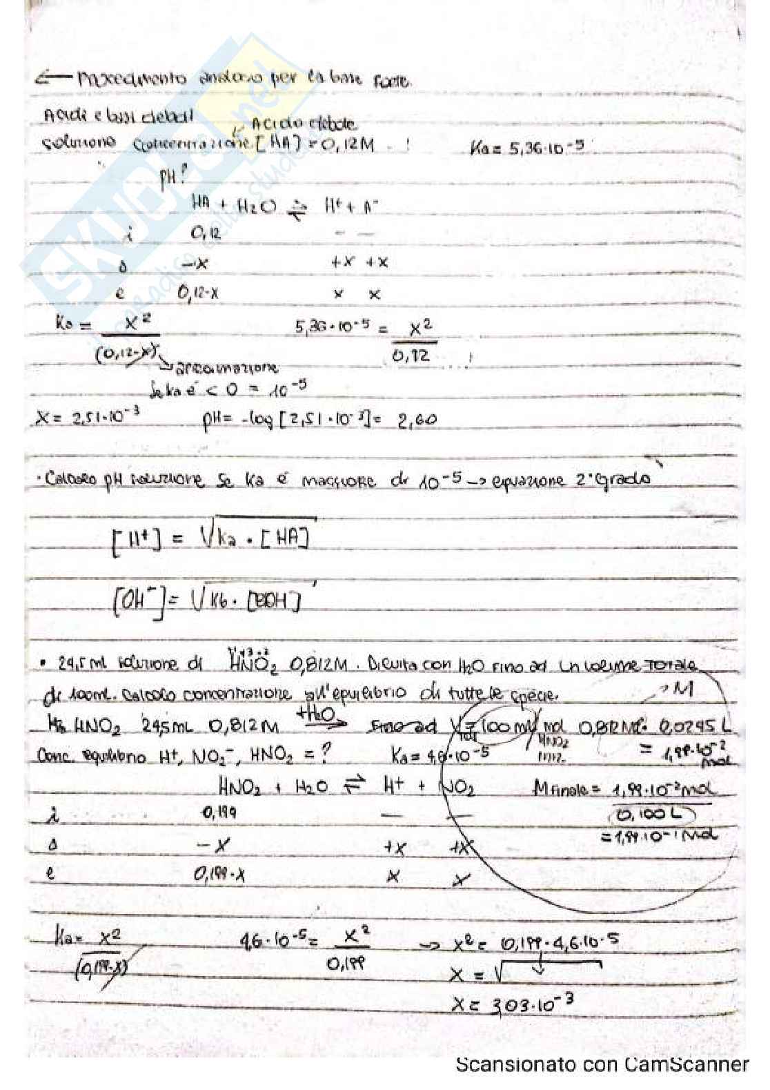 Chimica generale, stechiometria, esercizi Pag. 66