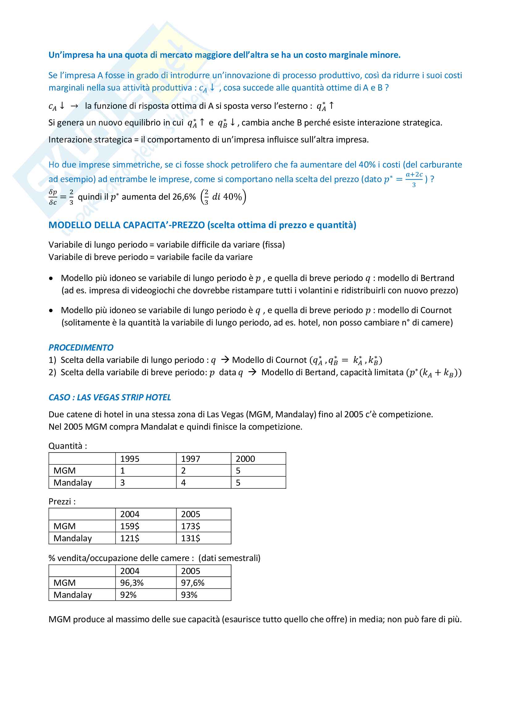 Appunti Economia Industriale - prof. Garavaglia Pag. 11