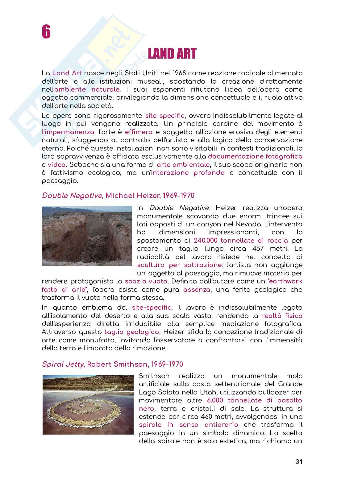 Land art e body art Pag. 1