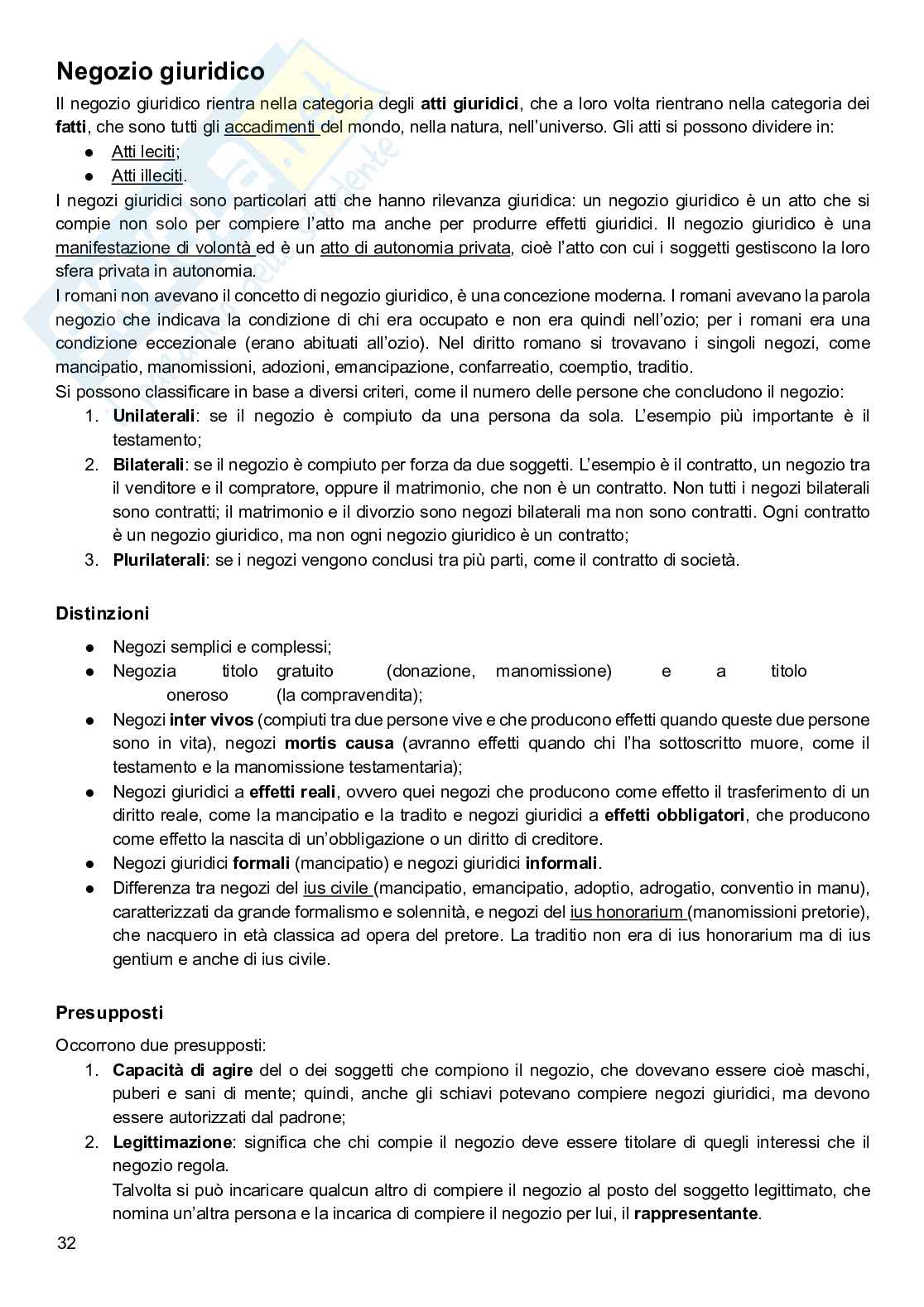 Istituzioni di diritto romano Pag. 1