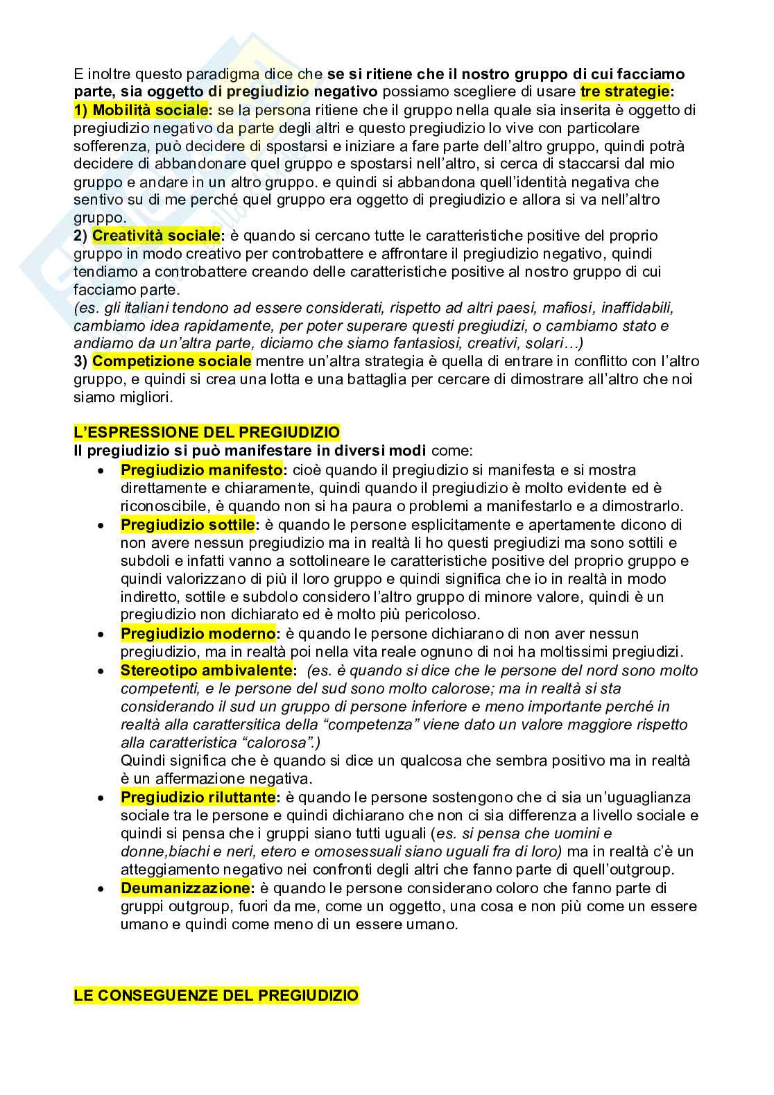 Fondamenti di psicologia sociale  Pag. 71