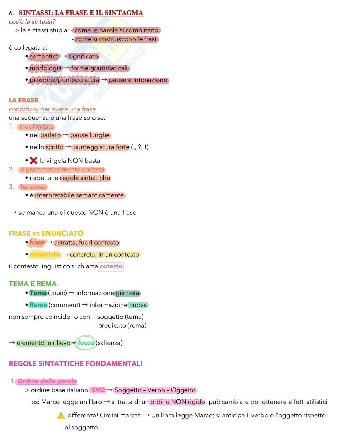 Appunti di Linguistica Italiana Pag. 21