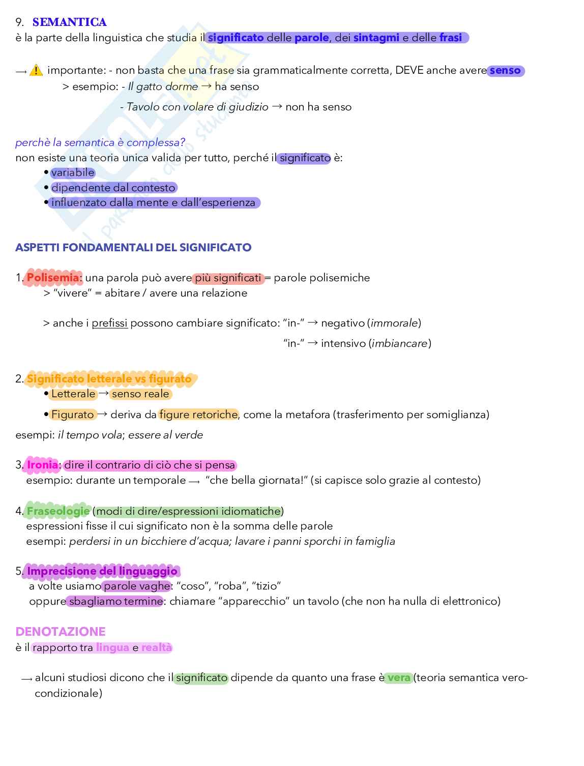 Appunti di Linguistica Italiana Pag. 31