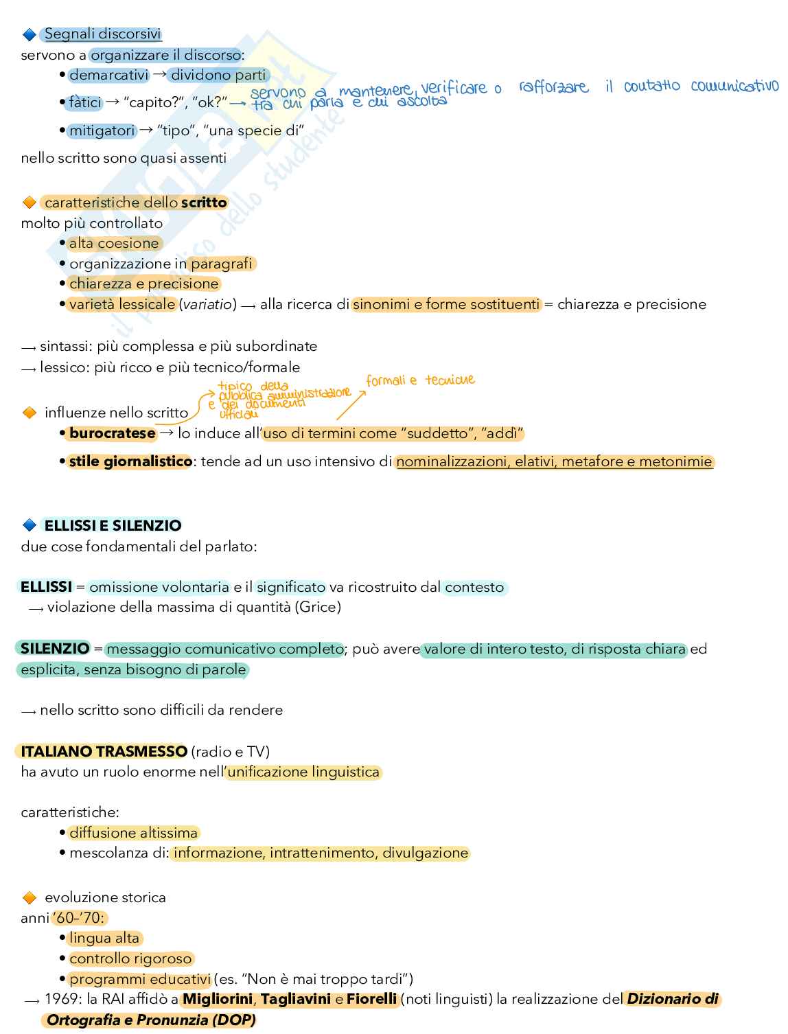 Appunti di Linguistica Italiana Pag. 56