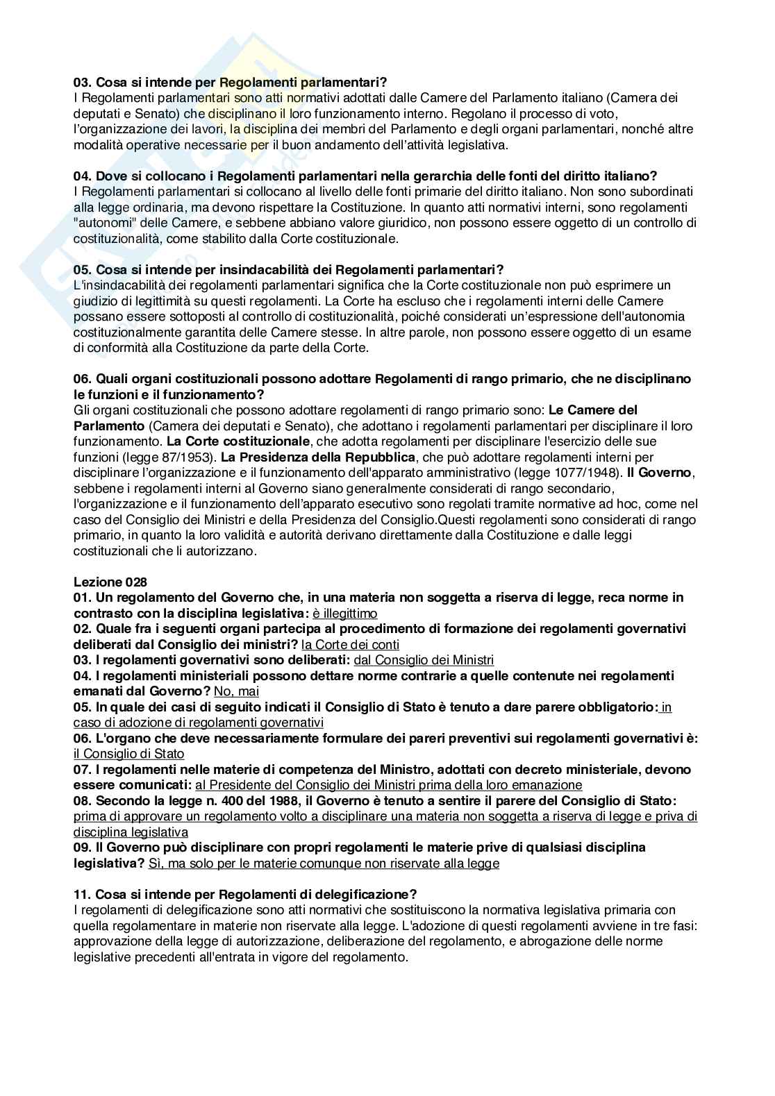 Risposte aperte Diritto costituzionale, 2026 Pag. 16