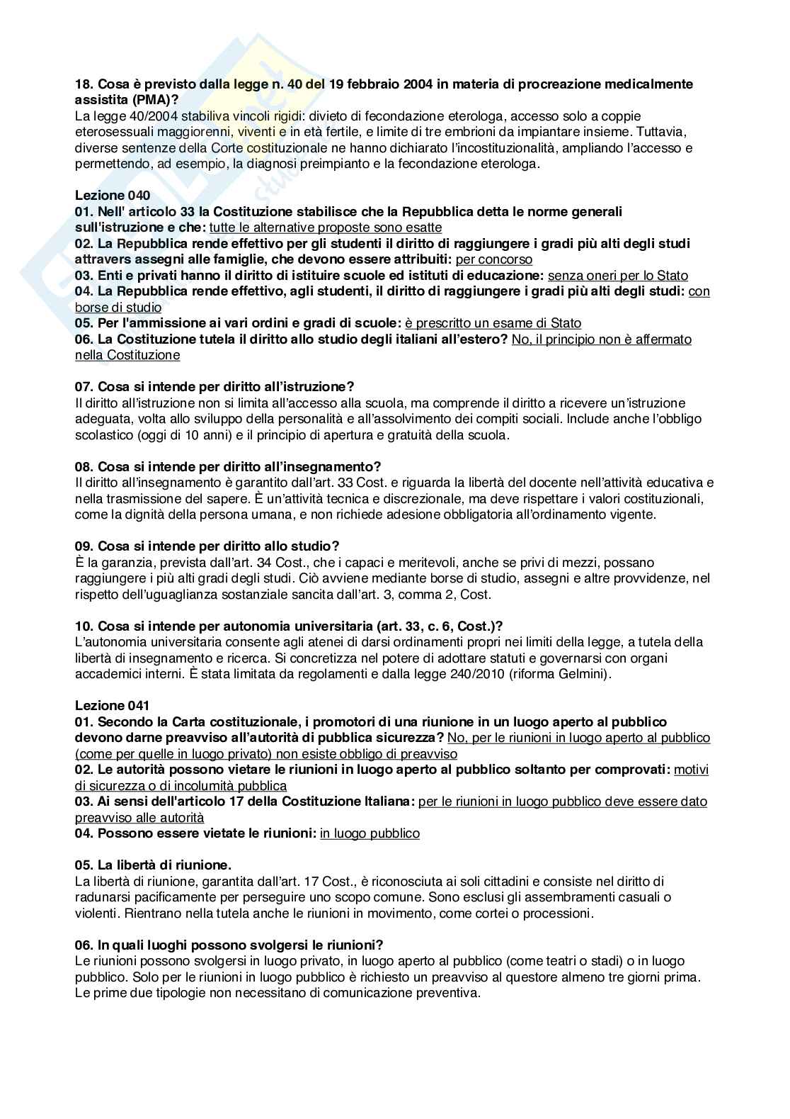 Risposte aperte Diritto costituzionale, 2026 Pag. 26