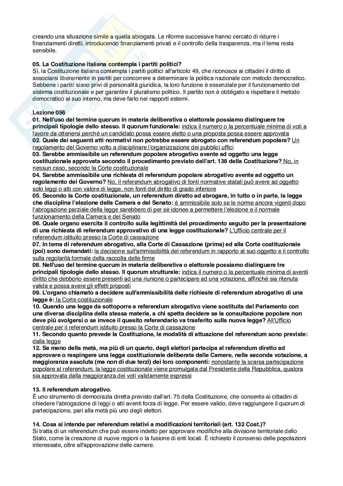 Risposte aperte Diritto costituzionale, 2026 Pag. 36