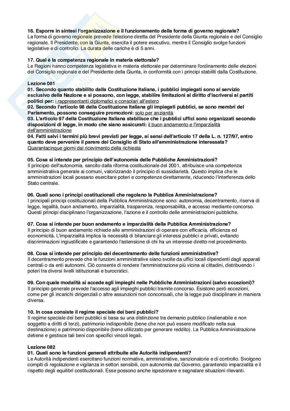 Risposte aperte Diritto costituzionale, 2026 Pag. 56