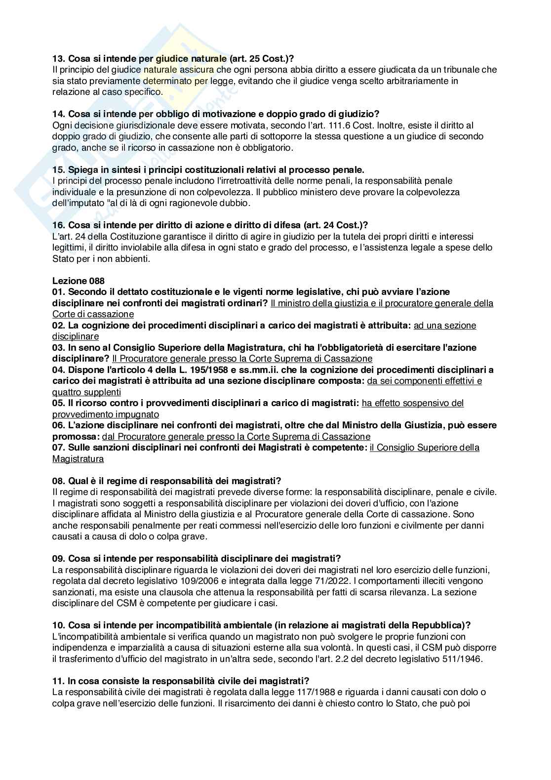Risposte aperte Diritto costituzionale, 2026 Pag. 61