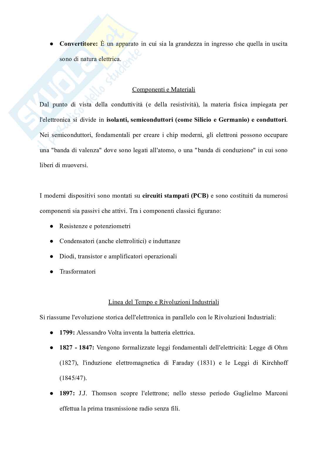 Riassunto esame Elettronica, Prof. Monsurrò Pietro, libro consigliato Circuiti per la microelettronica, Smith, Sedra Pag. 2