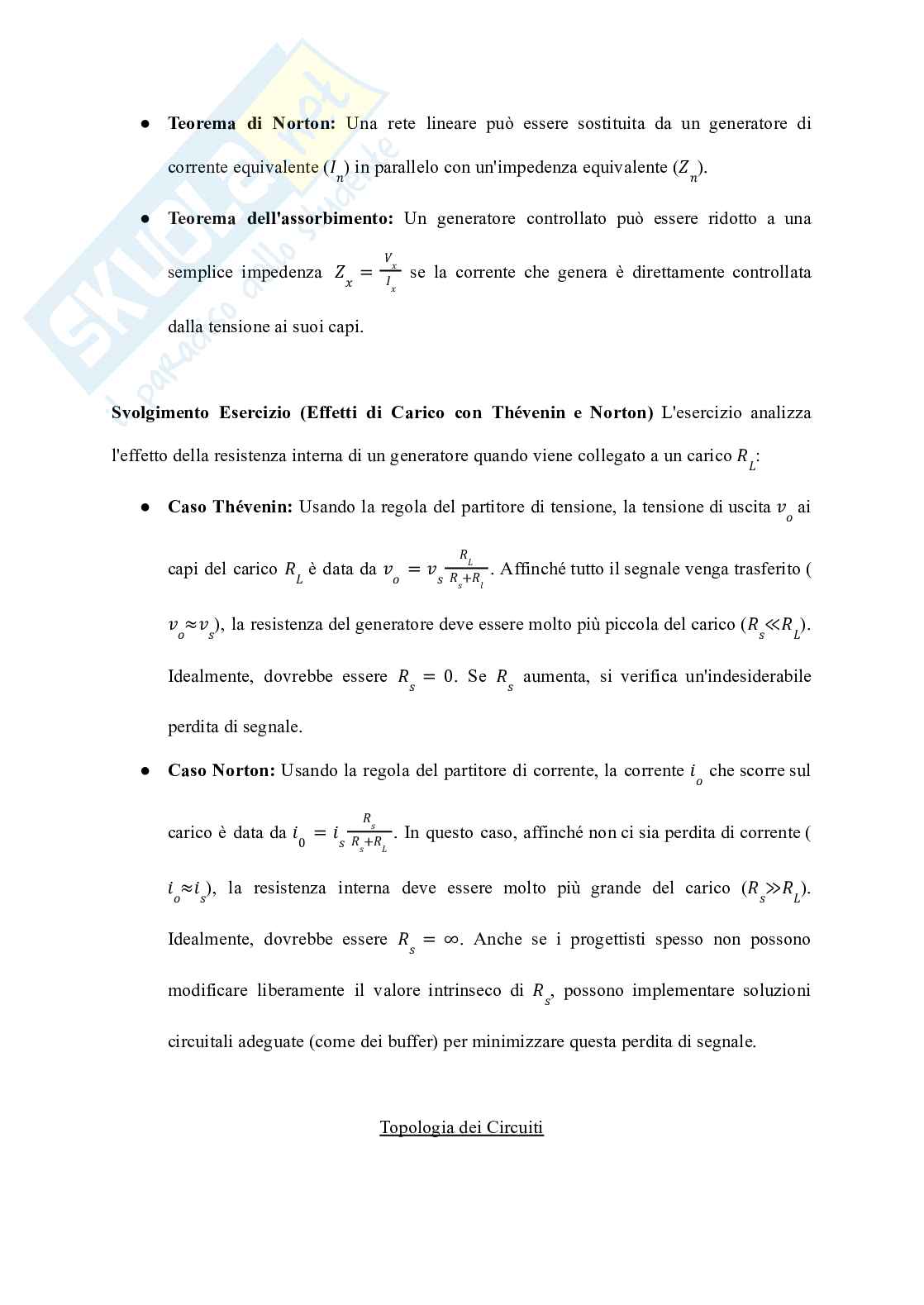 Riassunto esame Elettronica, Prof. Monsurrò Pietro, libro consigliato Circuiti per la microelettronica, Smith, Sedra Pag. 21