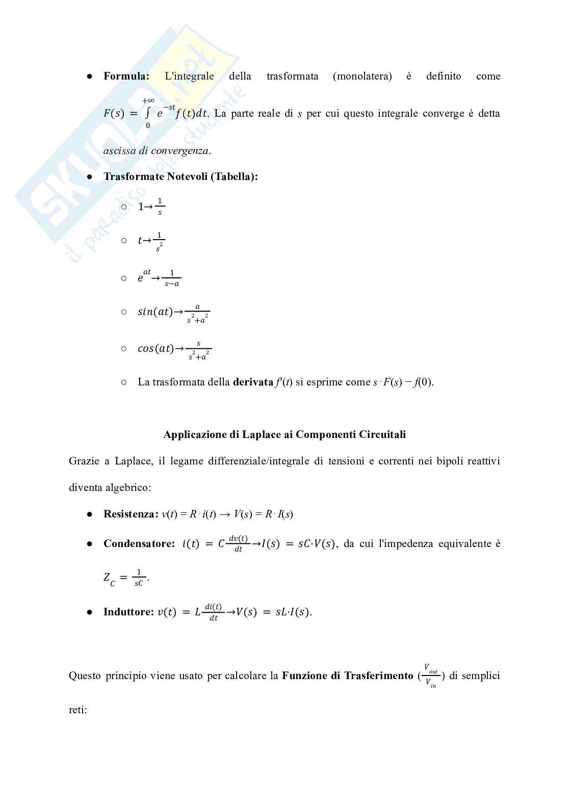 Riassunto esame Elettronica, Prof. Monsurrò Pietro, libro consigliato Circuiti per la microelettronica, Smith, Sedra Pag. 26