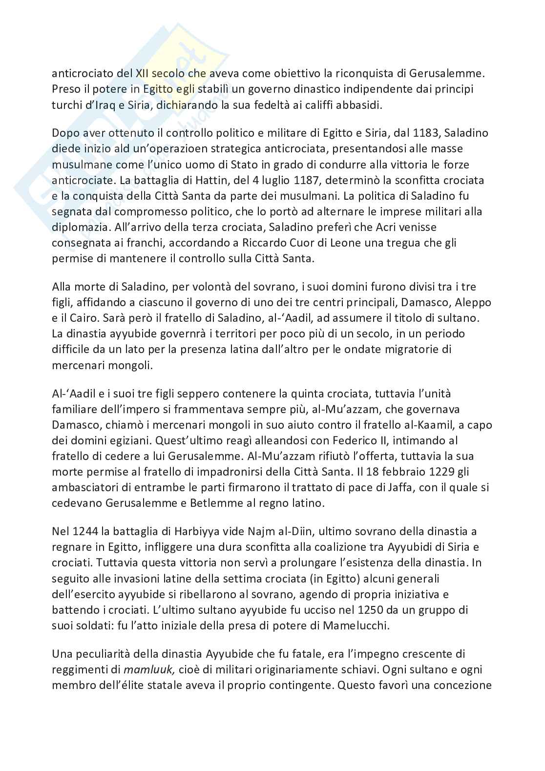 Riassunto esame Storia della civiltà islamica, Prof. Lefebvre D'Ovidio Francesco, libro consigliato Medioevo arabo, Capezzone Pag. 31