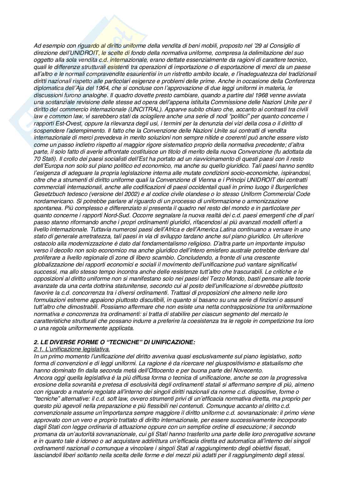 Riassunto esame Diritto privato comparato, Prof. Valentini Manuela, libro consigliato Diritto Privato Comparato, Istituti e Problemi , G. Alpa, M. J. Bonell Pag. 2