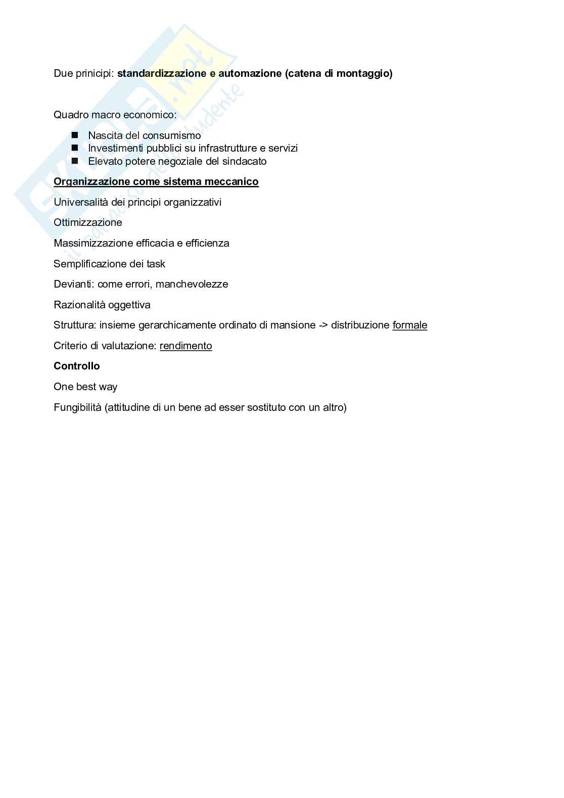 Appunti di Organizzazione e psicologia Pag. 46