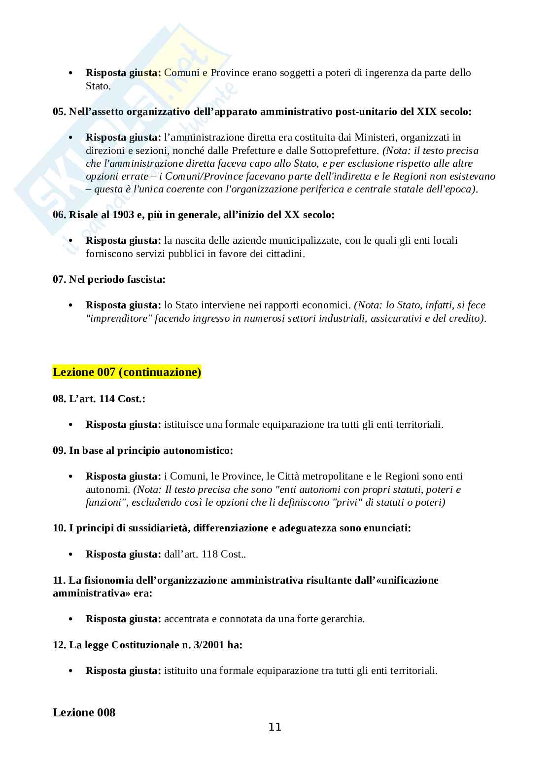 Diritto amministrativo Pag. 11