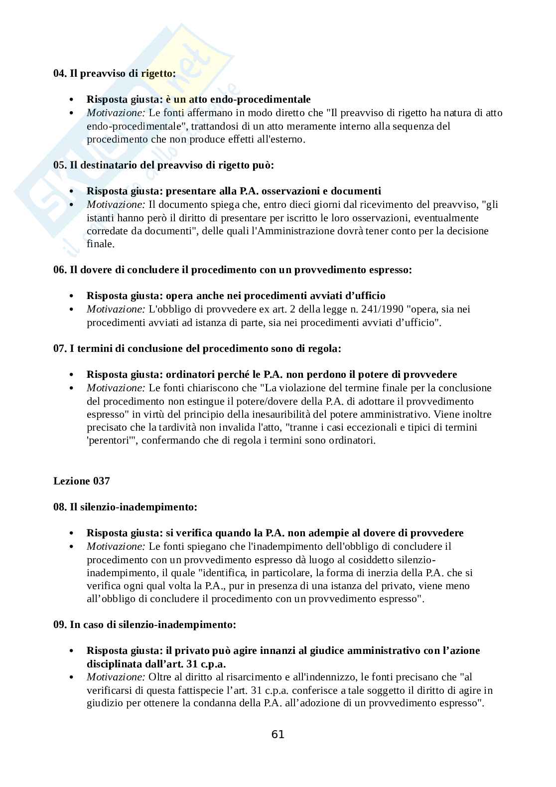 Diritto amministrativo Pag. 61