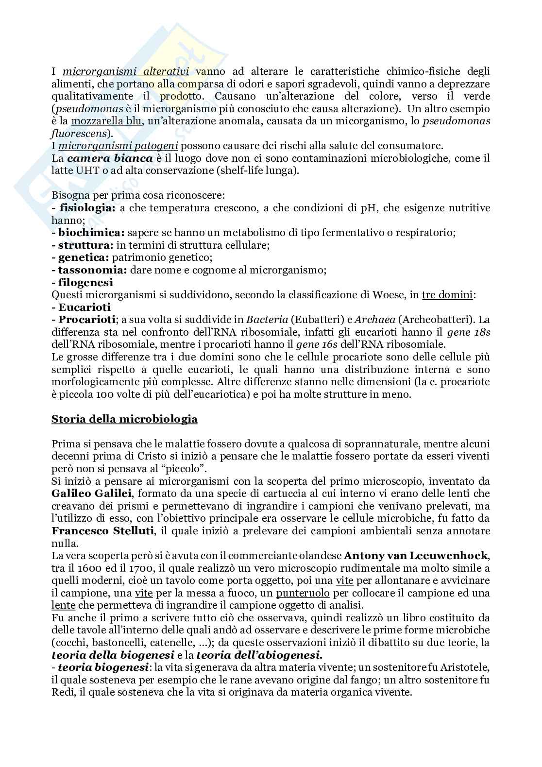 Microbiologia degli alimenti - parte 1 Pag. 2