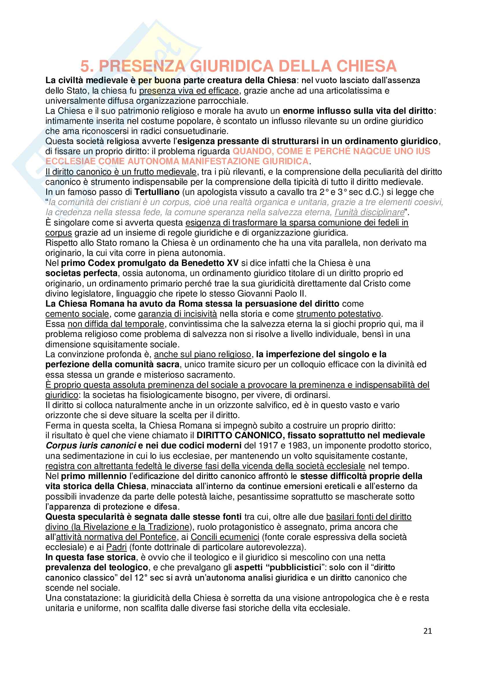 Storia Del Diritto Medievale E Moderno Riassunti