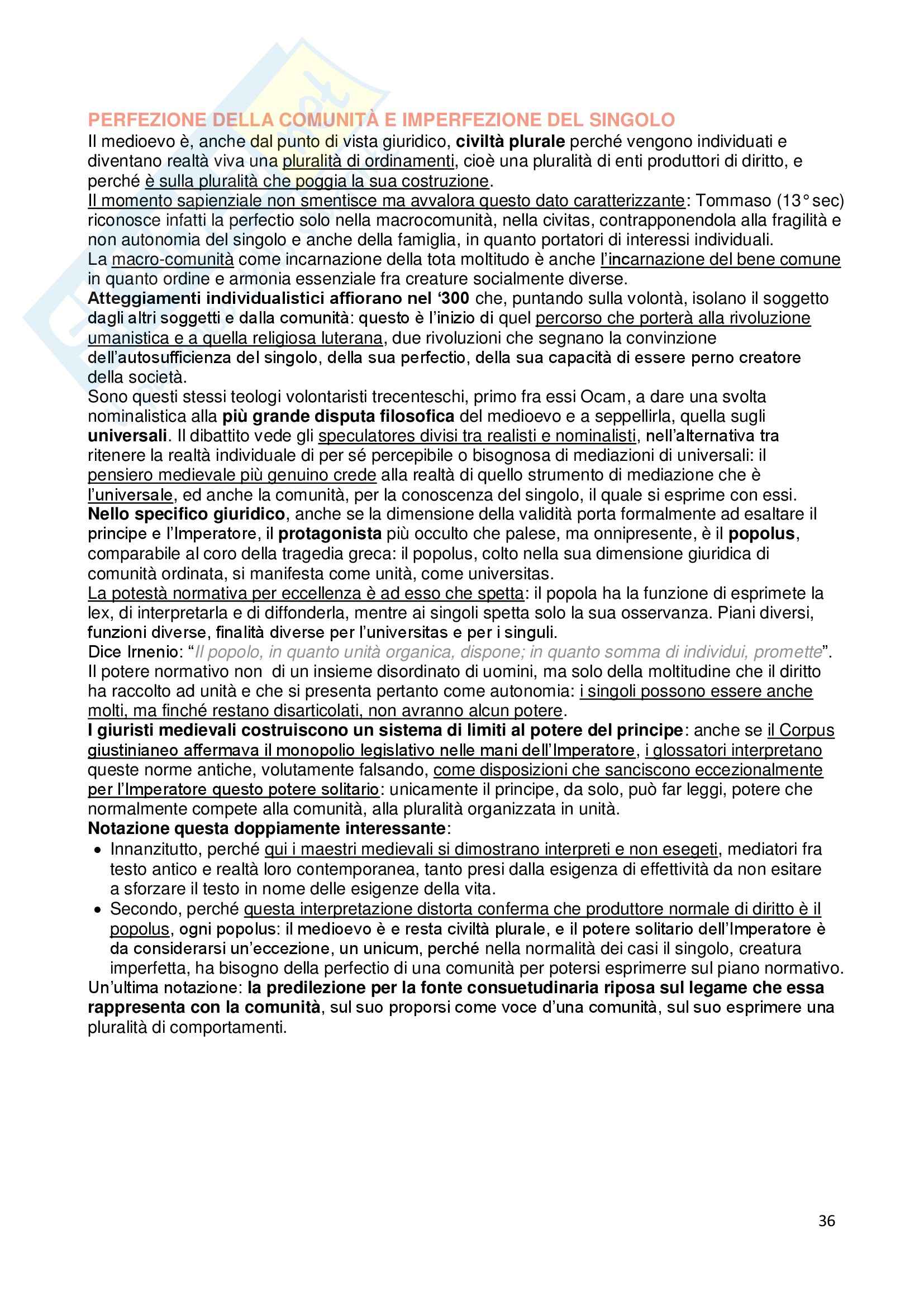 Storia Del Diritto Medievale E Moderno Riassunti