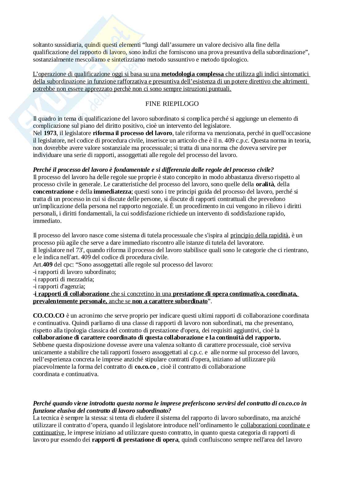 Diritto del lavoro  Pag. 16