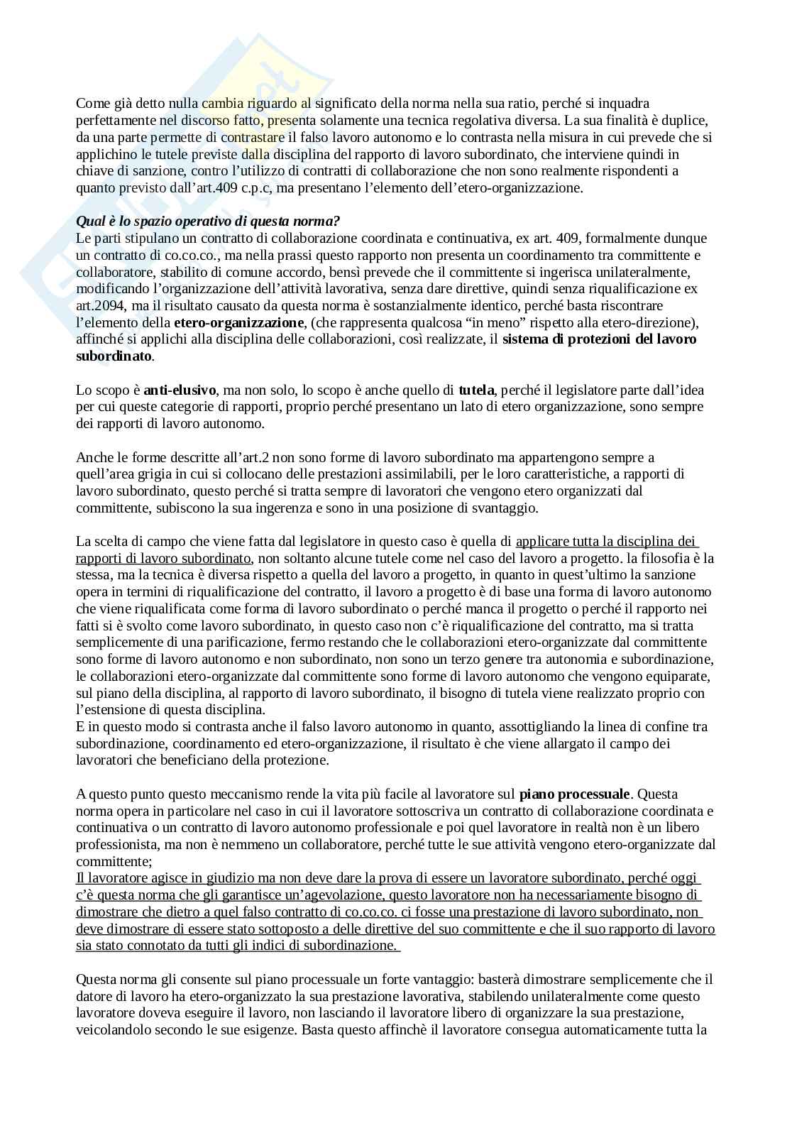 Diritto del lavoro  Pag. 31