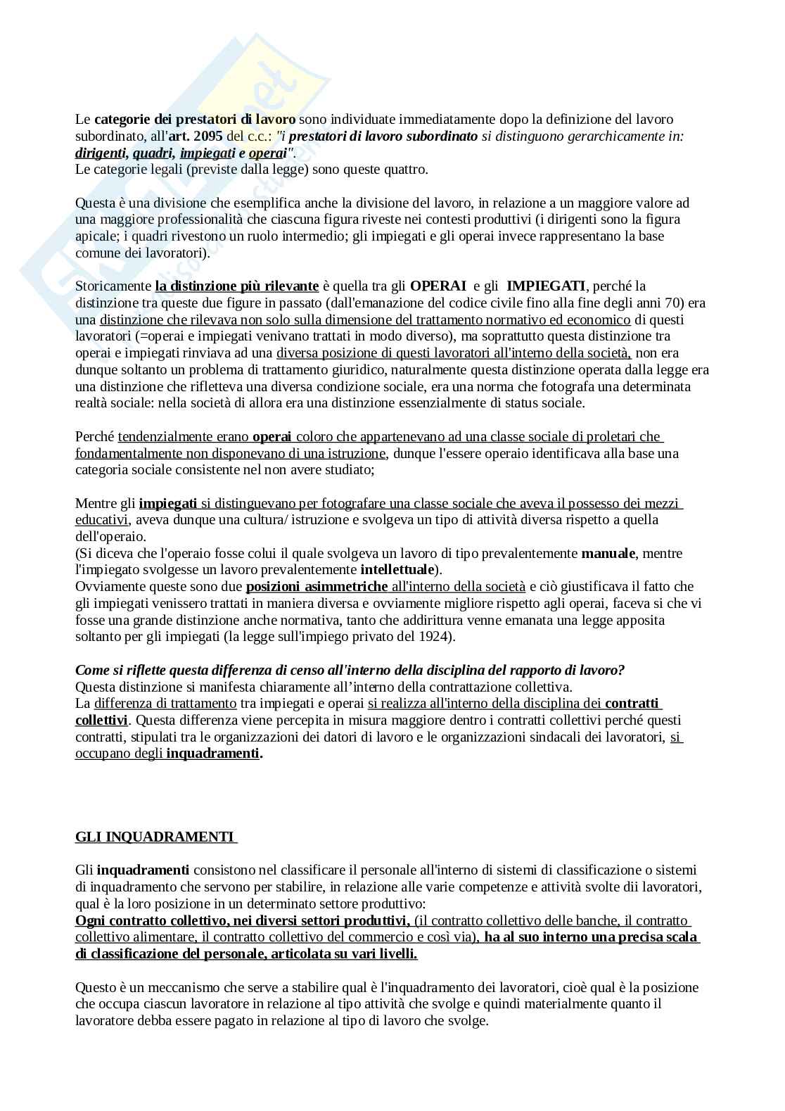 Diritto del lavoro  Pag. 41