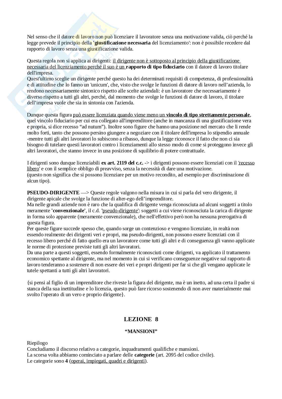 Diritto del lavoro  Pag. 46