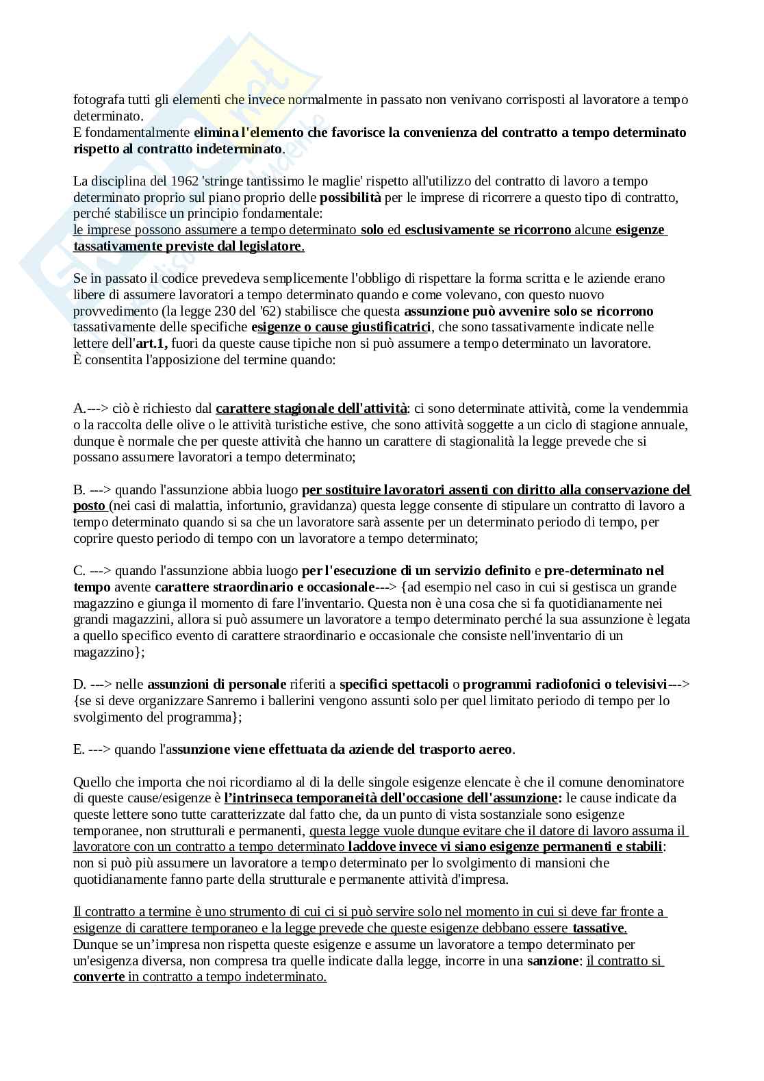 Diritto del lavoro  Pag. 61