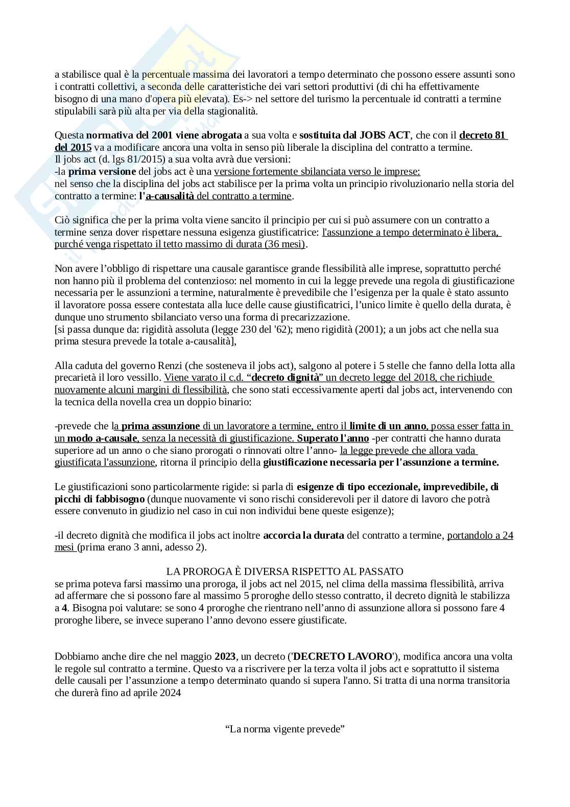 Diritto del lavoro  Pag. 66