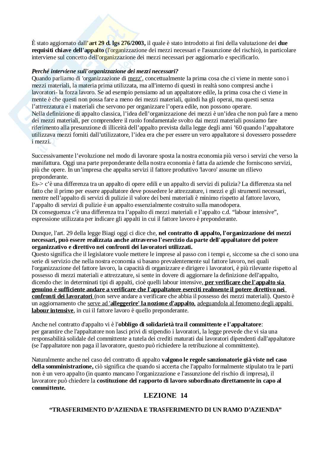 Diritto del lavoro  Pag. 86