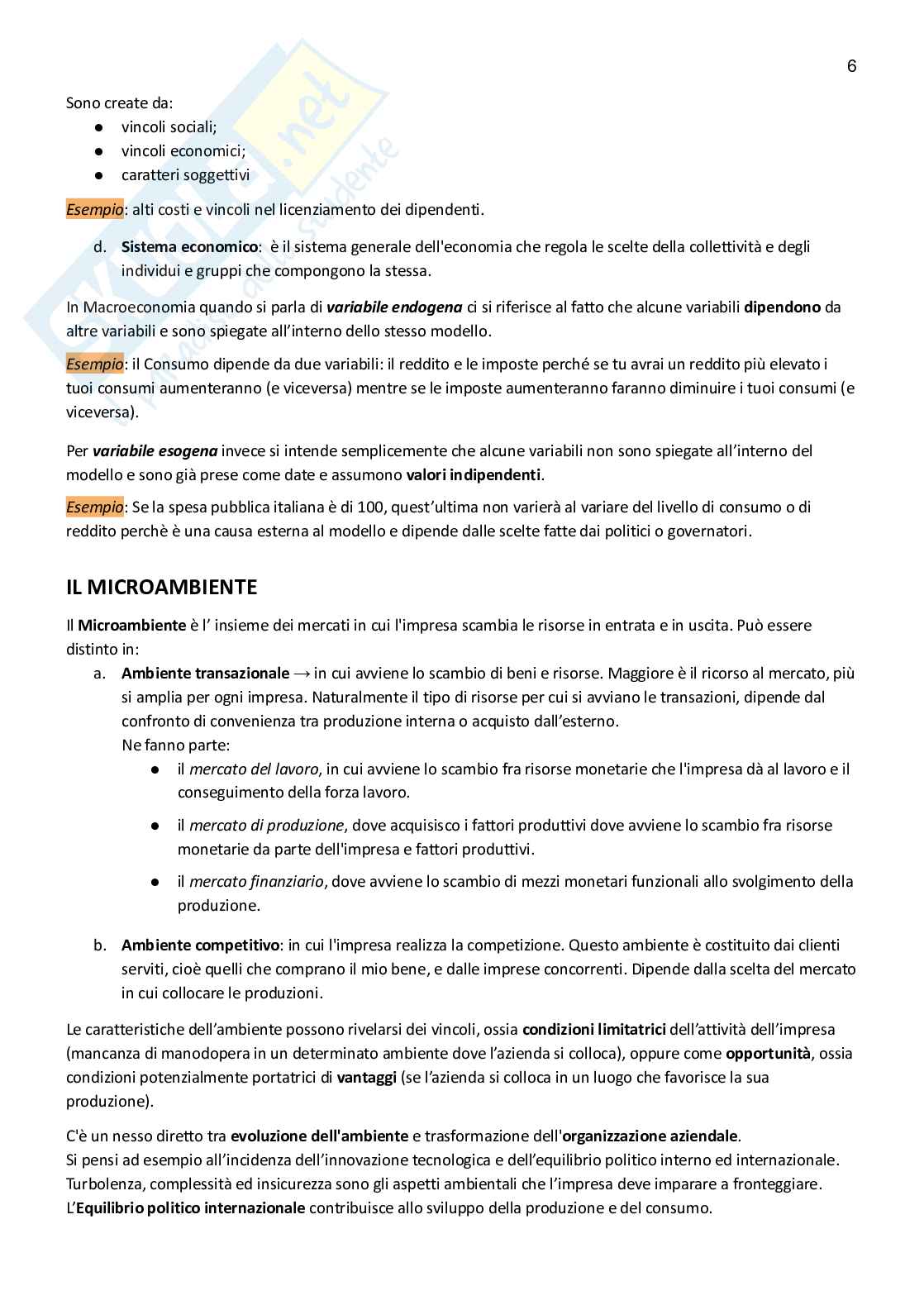Appunti esame Gestione delle imprese e marketing Pag. 6