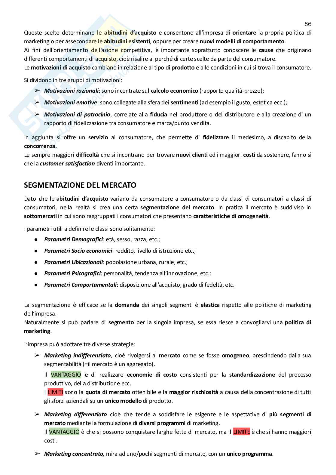 Appunti esame Gestione delle imprese e marketing Pag. 86