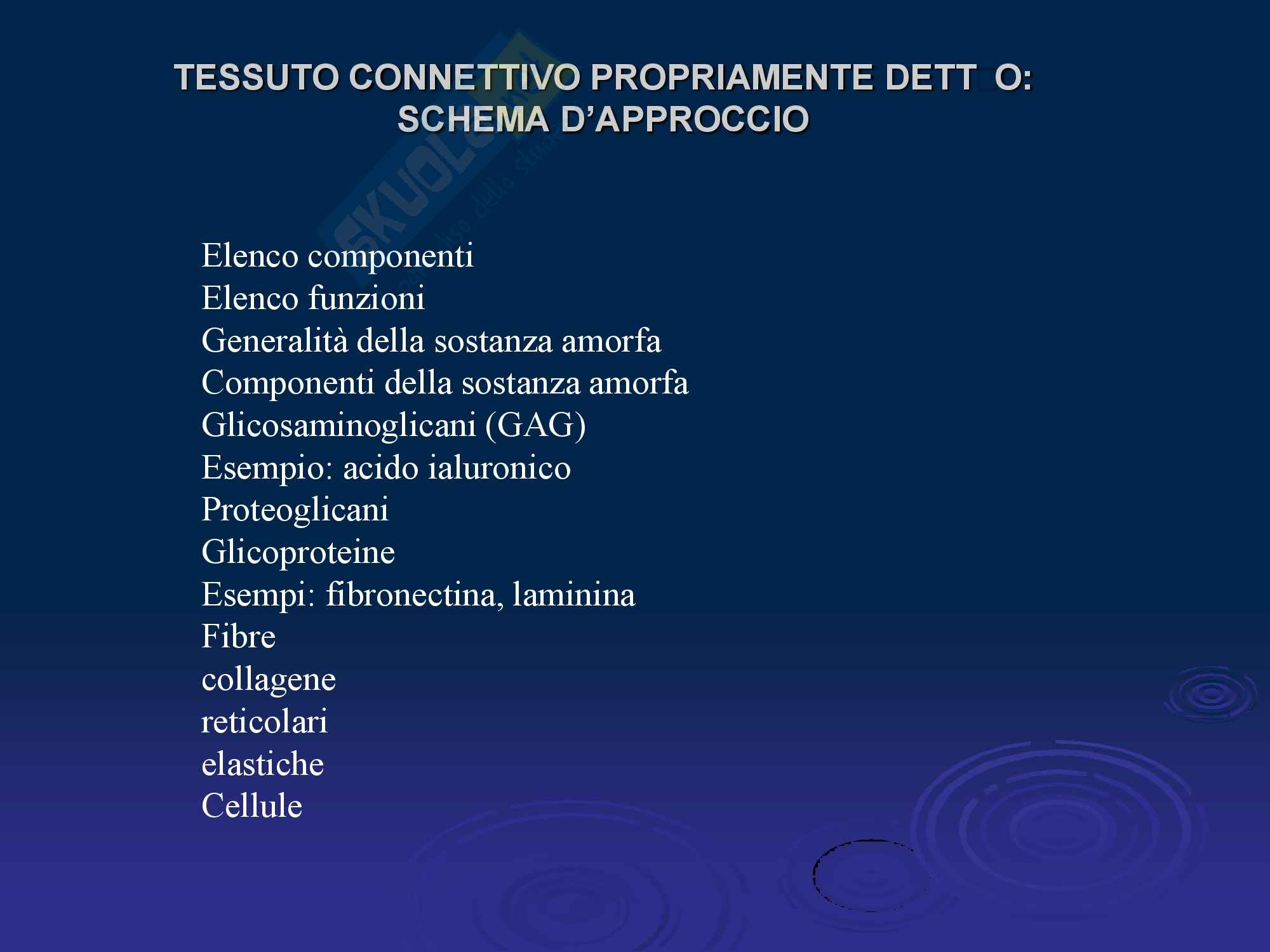 Tessuto connettivo Pag. 1